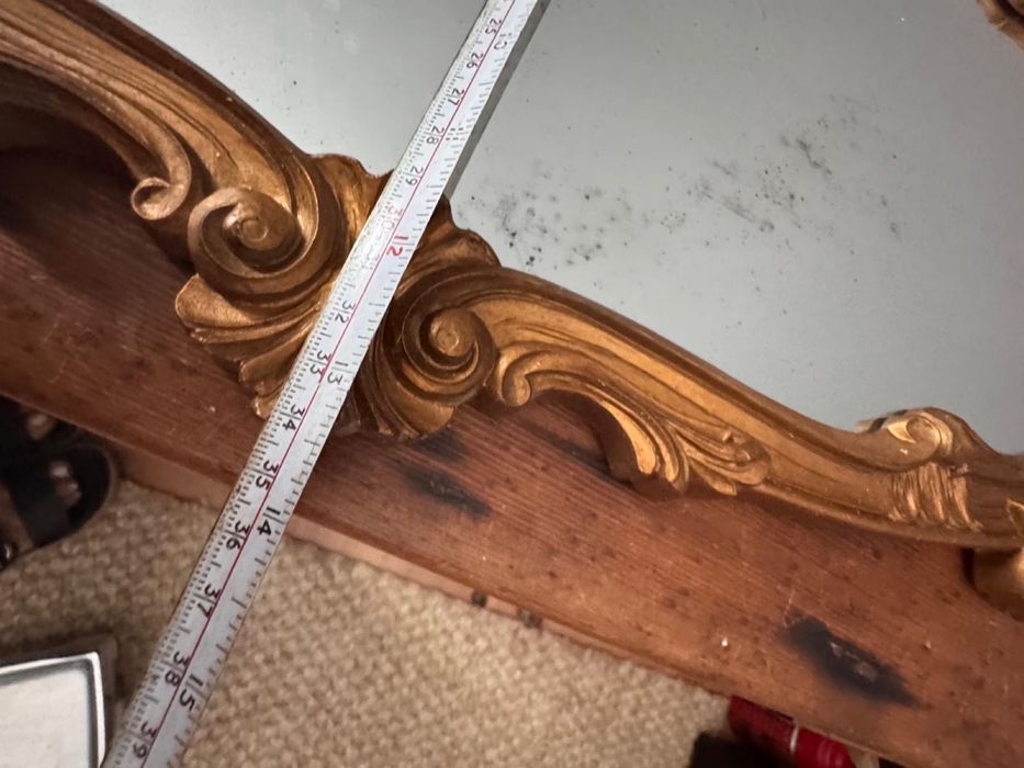 vintage Espelho Antigo Estilo Barroco dec 50