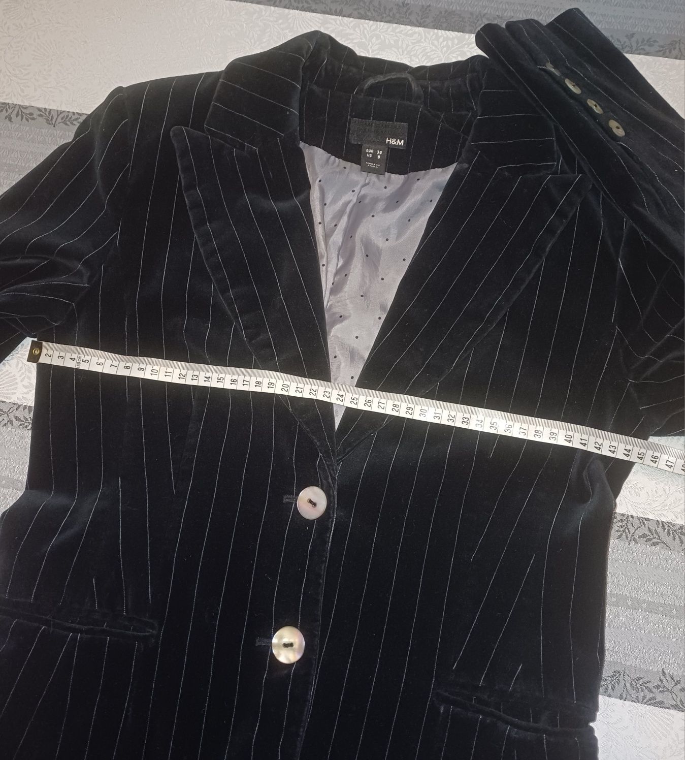 H&M marynarka z aksamitu