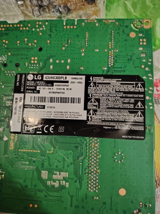 Placa Smart TV LG