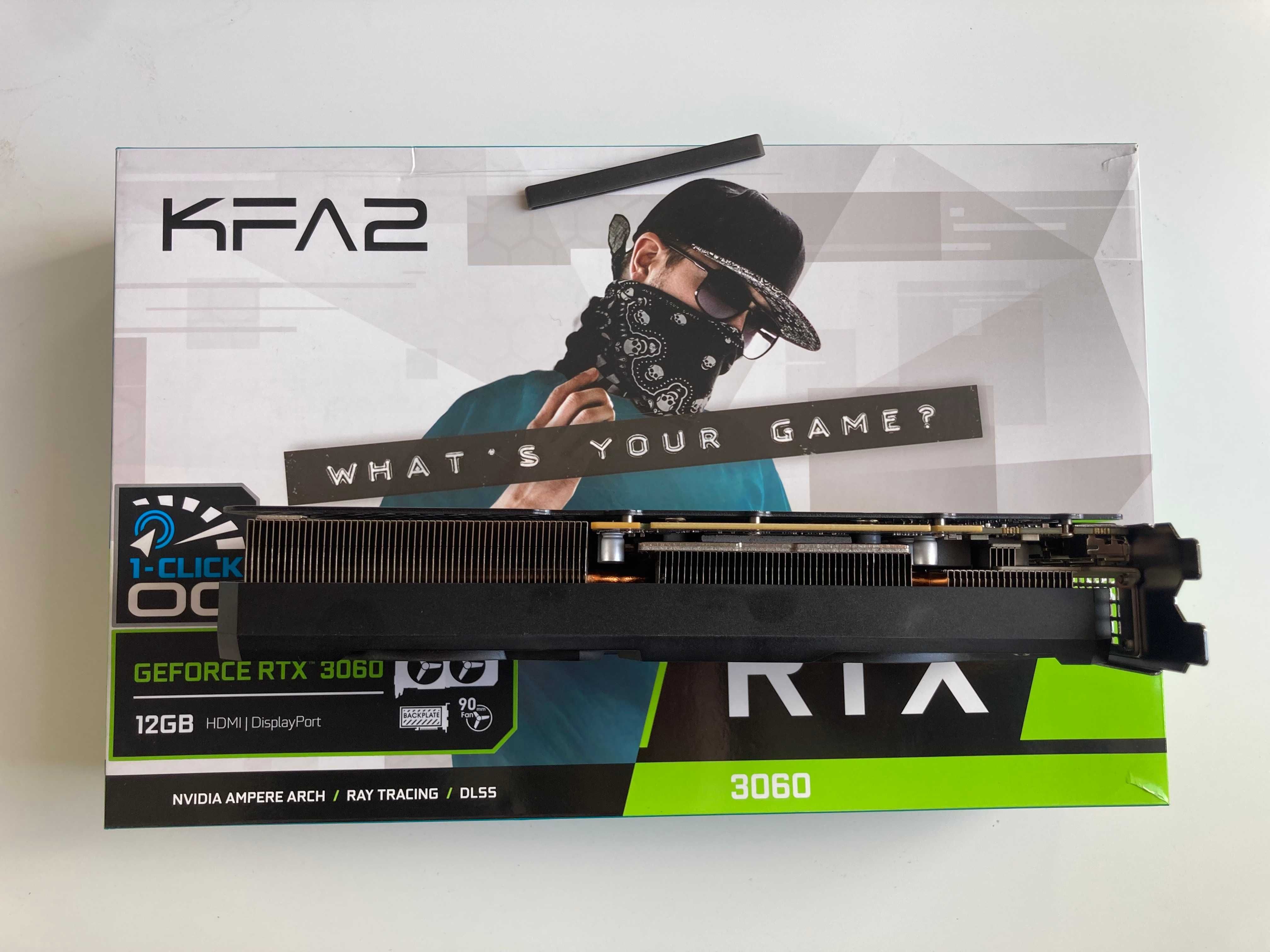 Karta graficzna NVIDIA  KFA2 GeForce RTX 3060 1-Click OC 12GB GDDR6