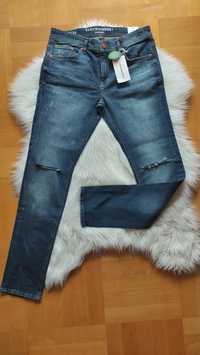 Spodnie jeans męskie skinny C&A 33/34 obcisłe nogawki, z metką