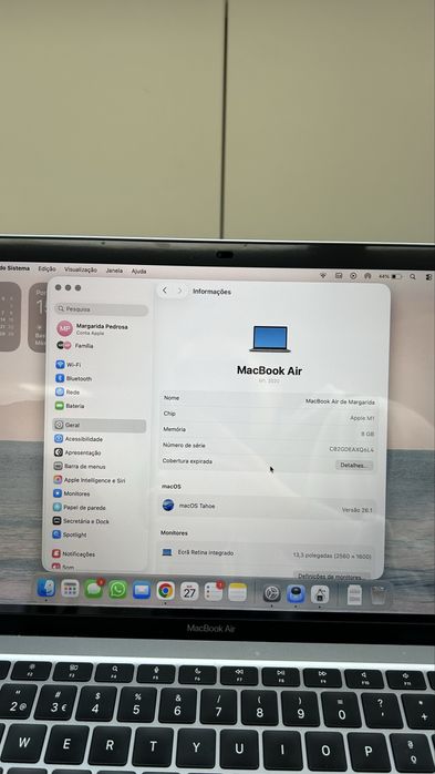 Macbook Air M1 13” 2020 8GB