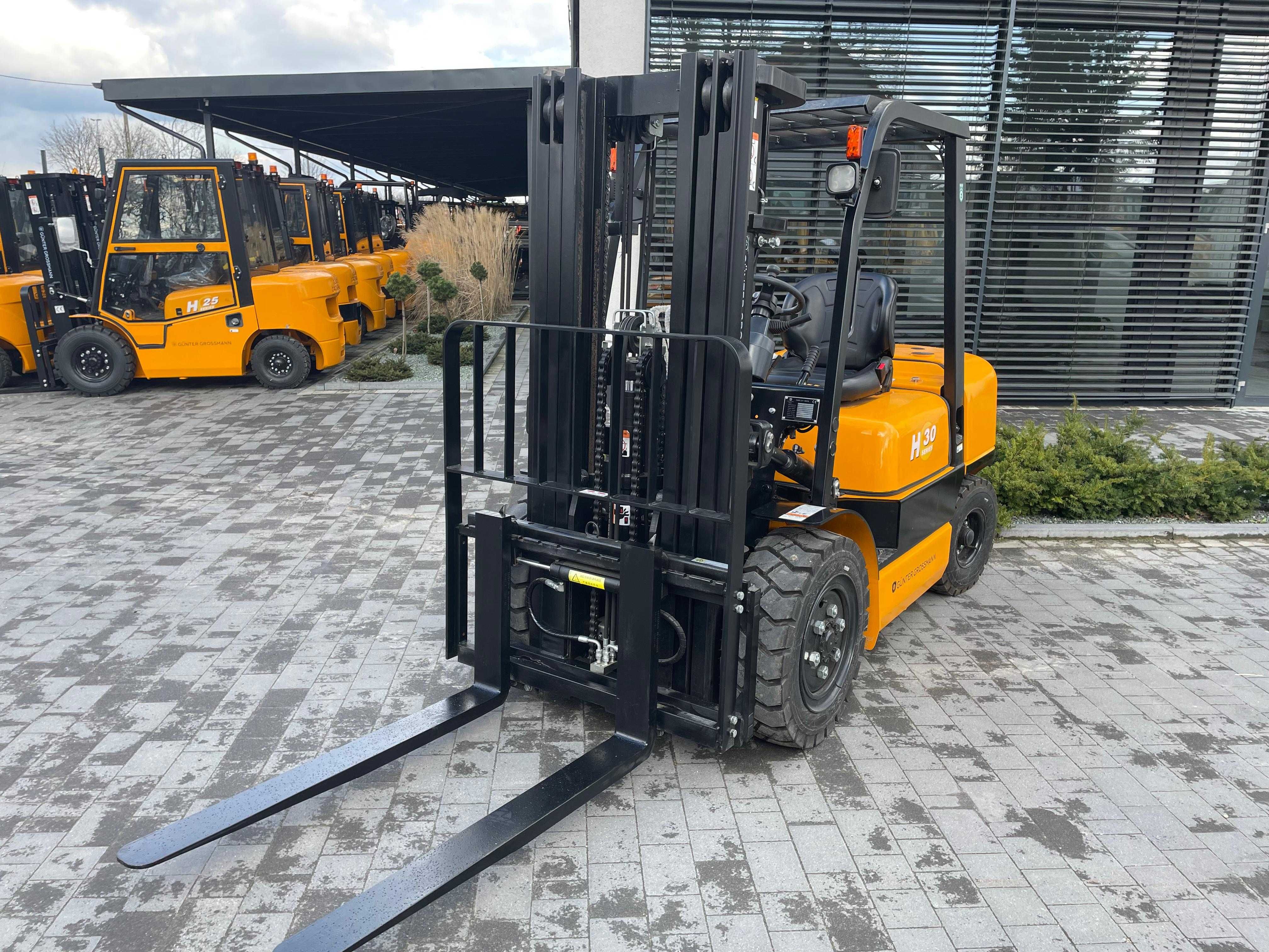 Nowy wózek widłowy 3T triplex 4.5m Gunter 3 lata gwarancji