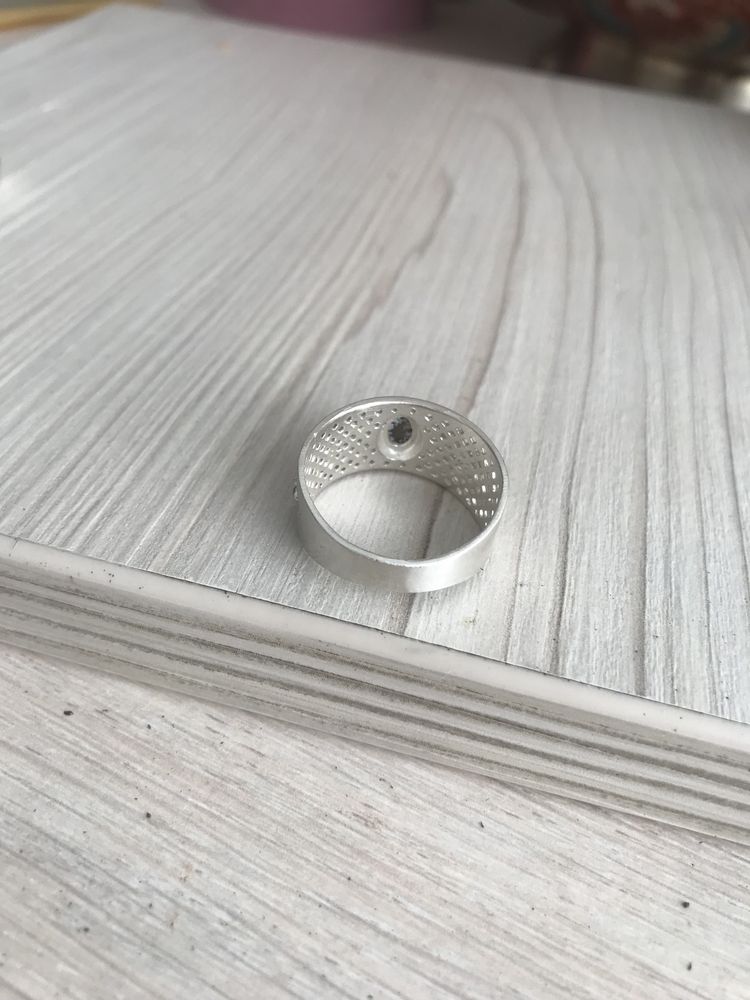 Кольцо перстень серебро чёрный опал Эфиопия