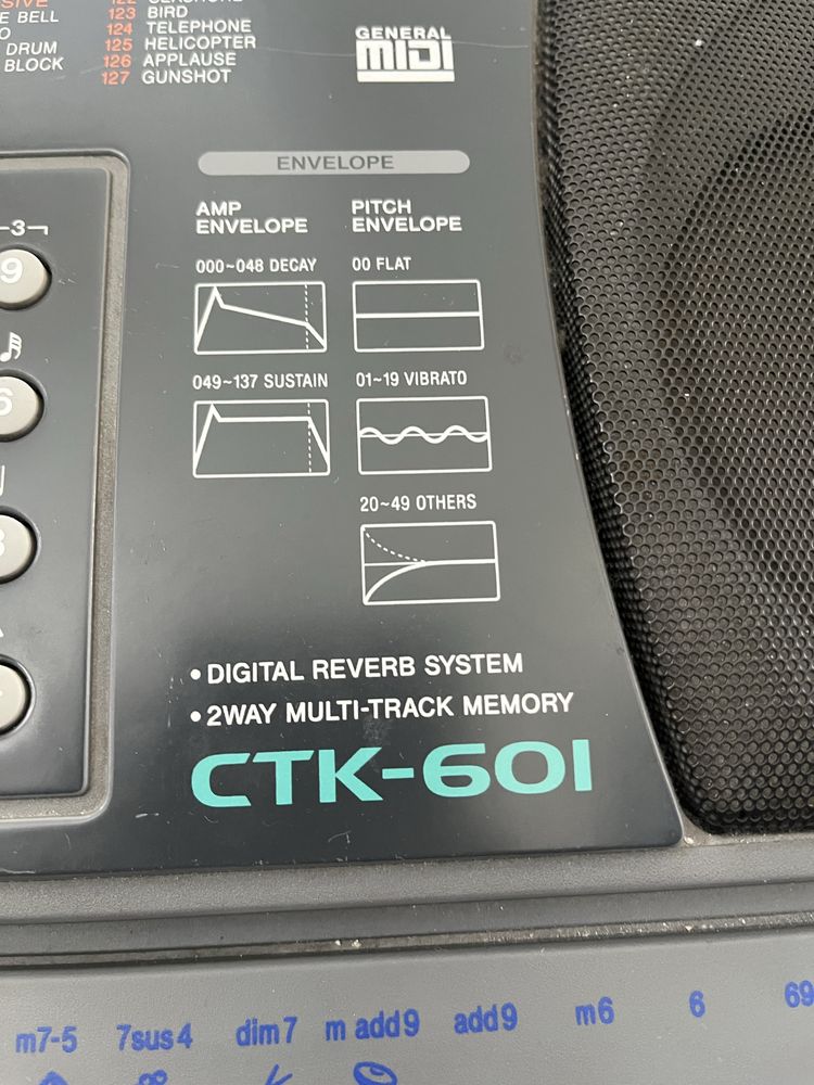 Keyboard Casio CTK-601 z+ pedał sustain