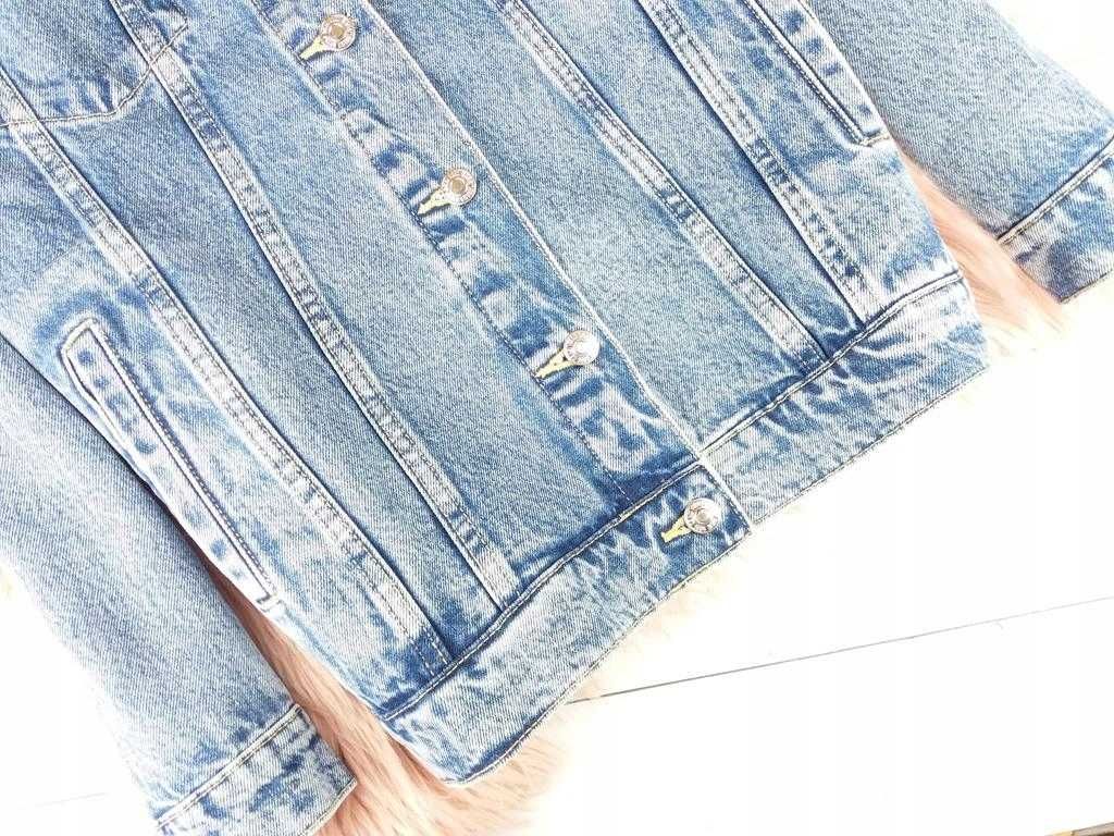 MANGO NOWA oversizowa kurtka jeansowa dżins jeans XS/S