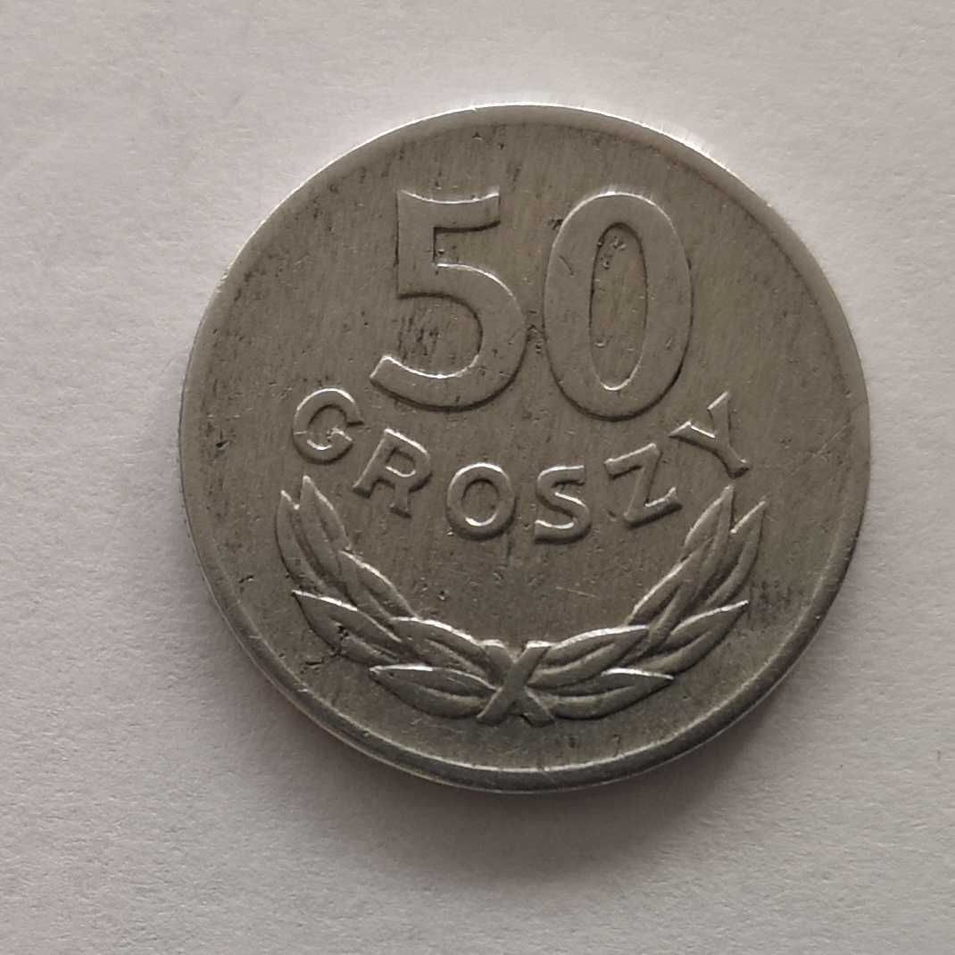 Moneta PRL 50 groszy 1972r.Al. Stan monety widoczny na zdjęciach.