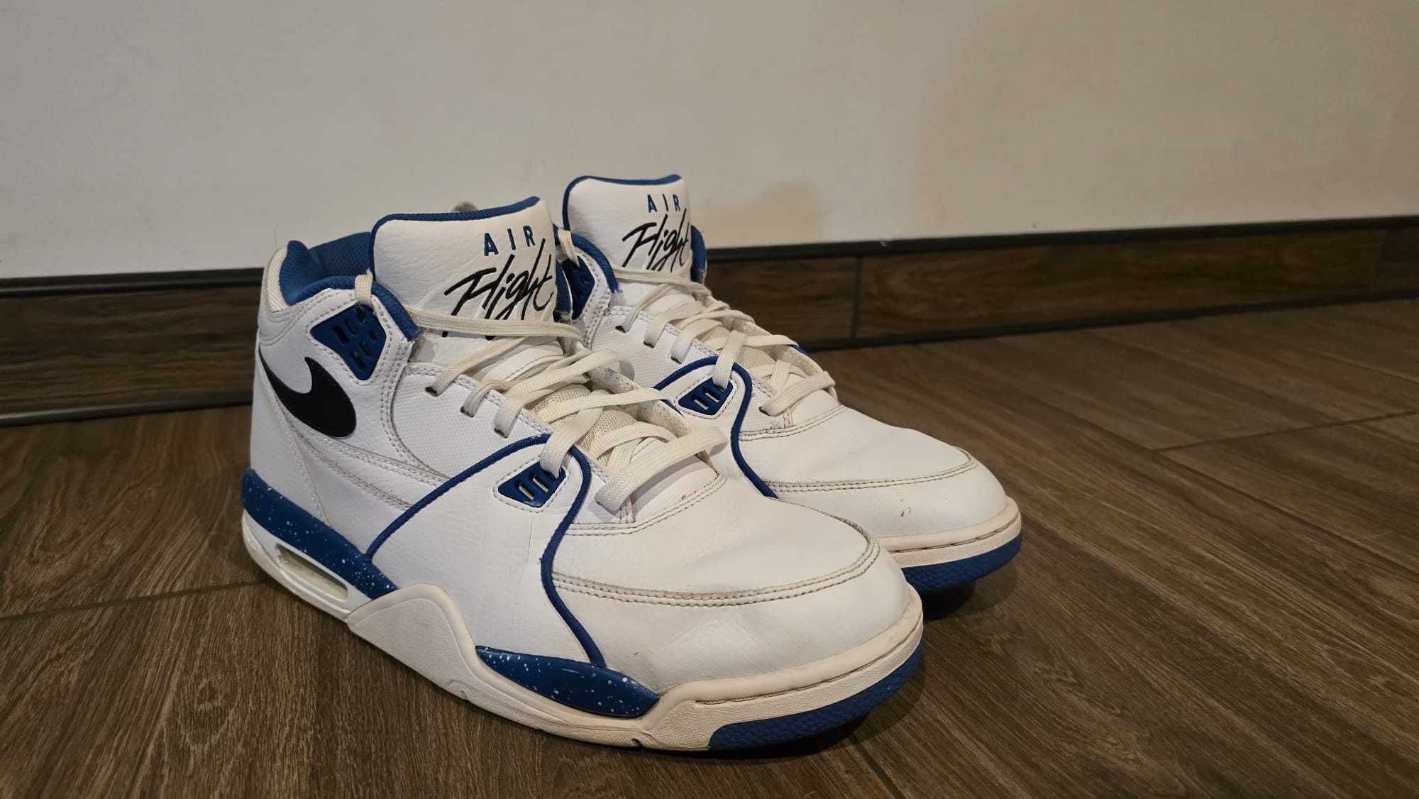 NIKE Air Flight 89 biało-niebieskie