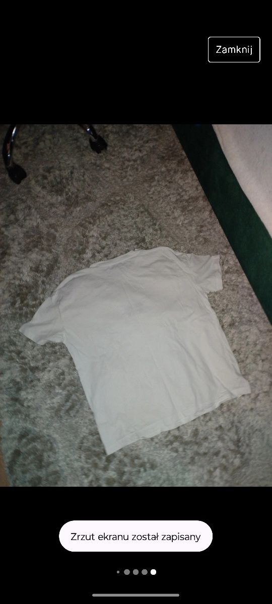 Bluzka t-shirt koszulka Bershka biała motyl ogień see you never