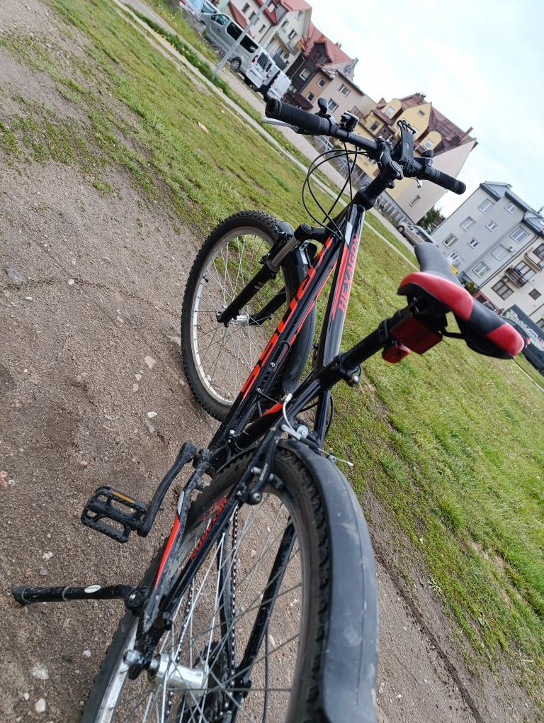 Rower mtb/dirt Kross czarno czerwony +dodatki