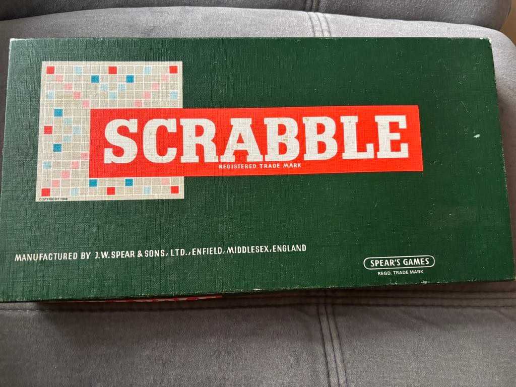 Scrabble stare Spear's Game wersja angielska