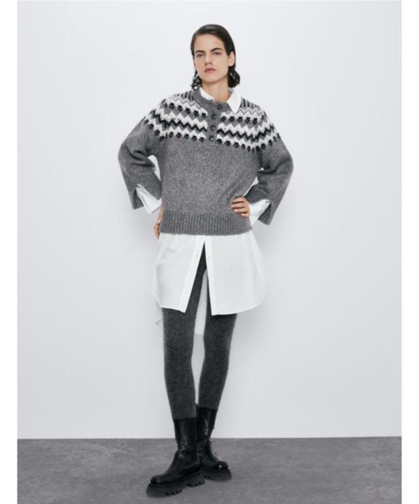 Zara светр шерстяний М