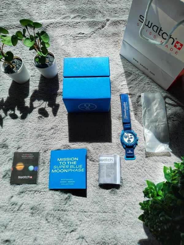 Swatch x Omega Super Blue Moon*