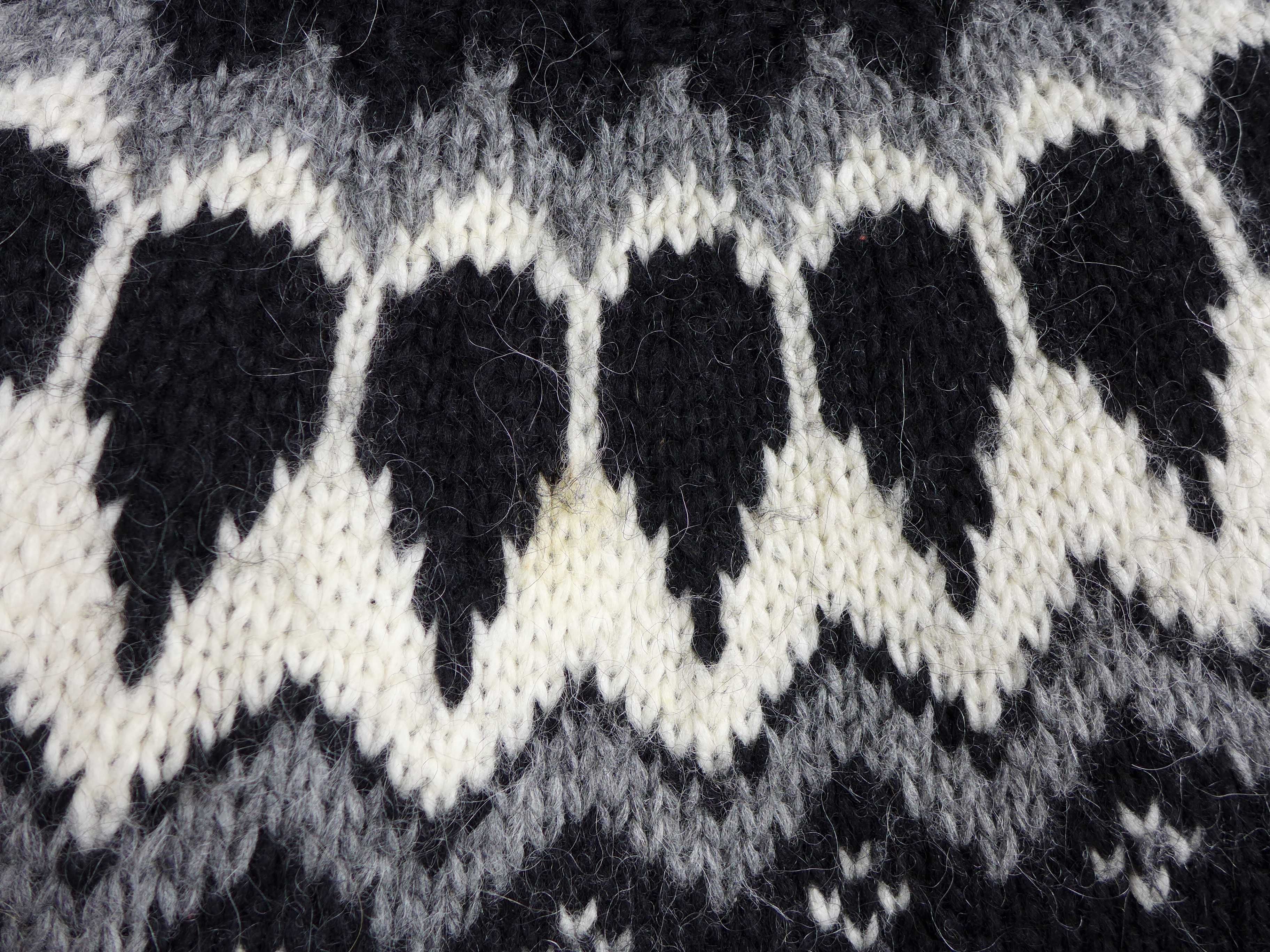 Handmade Wełniany Sweter LOPAPEYSA islandzki norweski 36 S Wełna LOPI