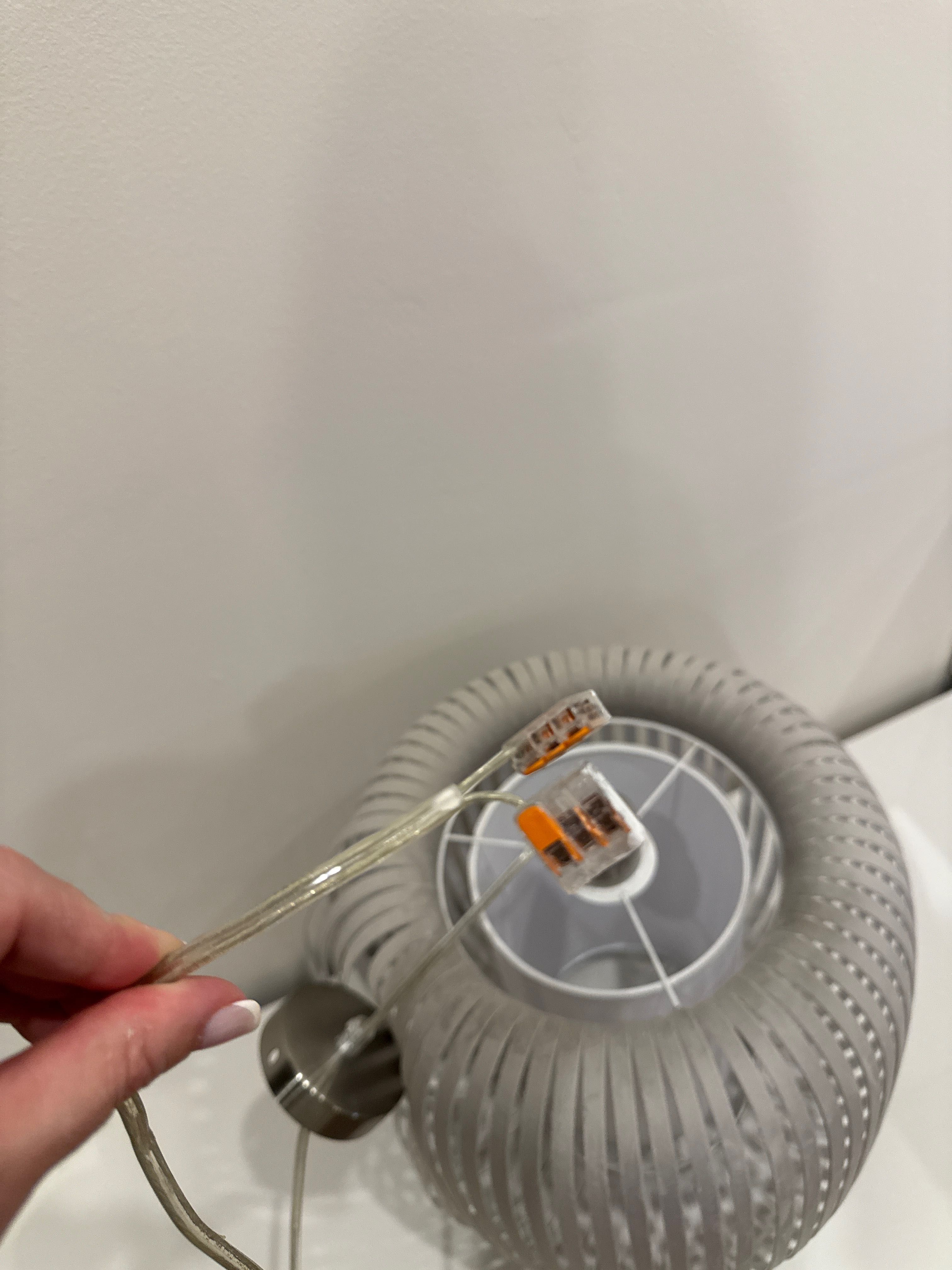 Candeeiro de teto suspenso 1 luz veludo cinza