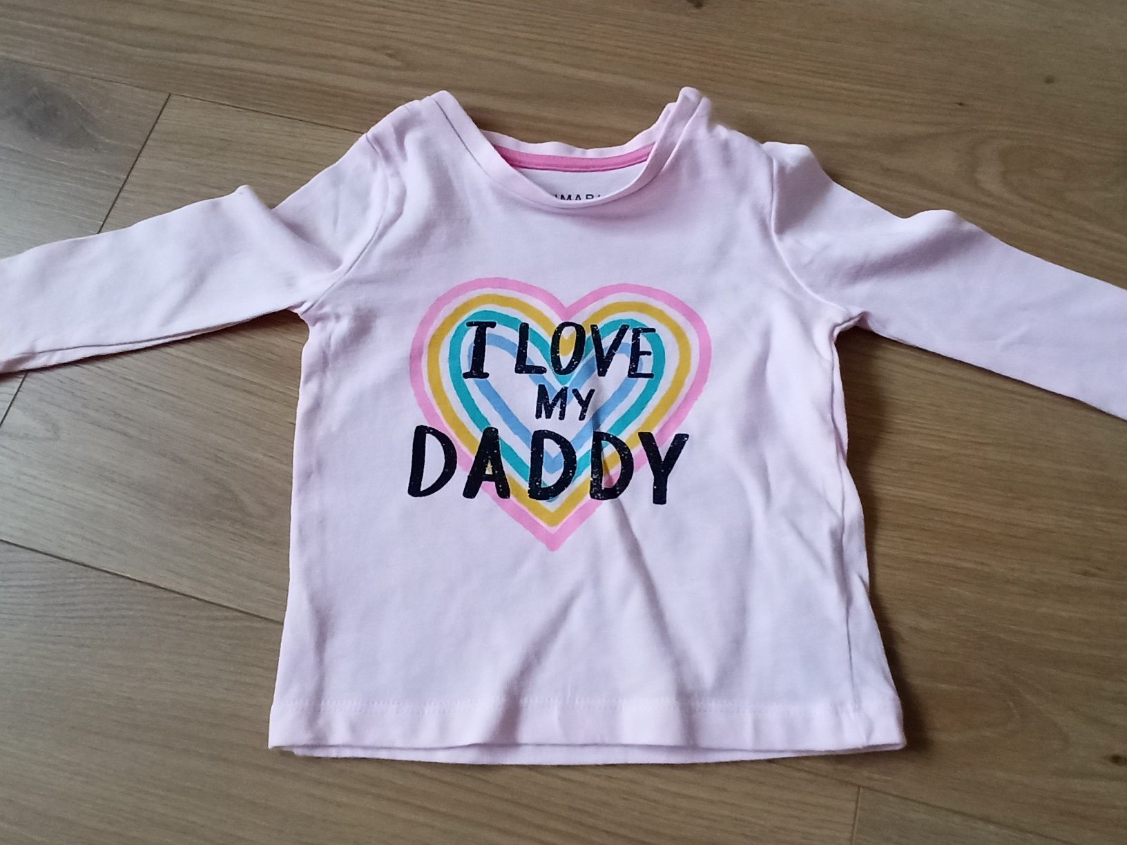 Nowa koszulka Primark 68 i love daddy kocham tatę