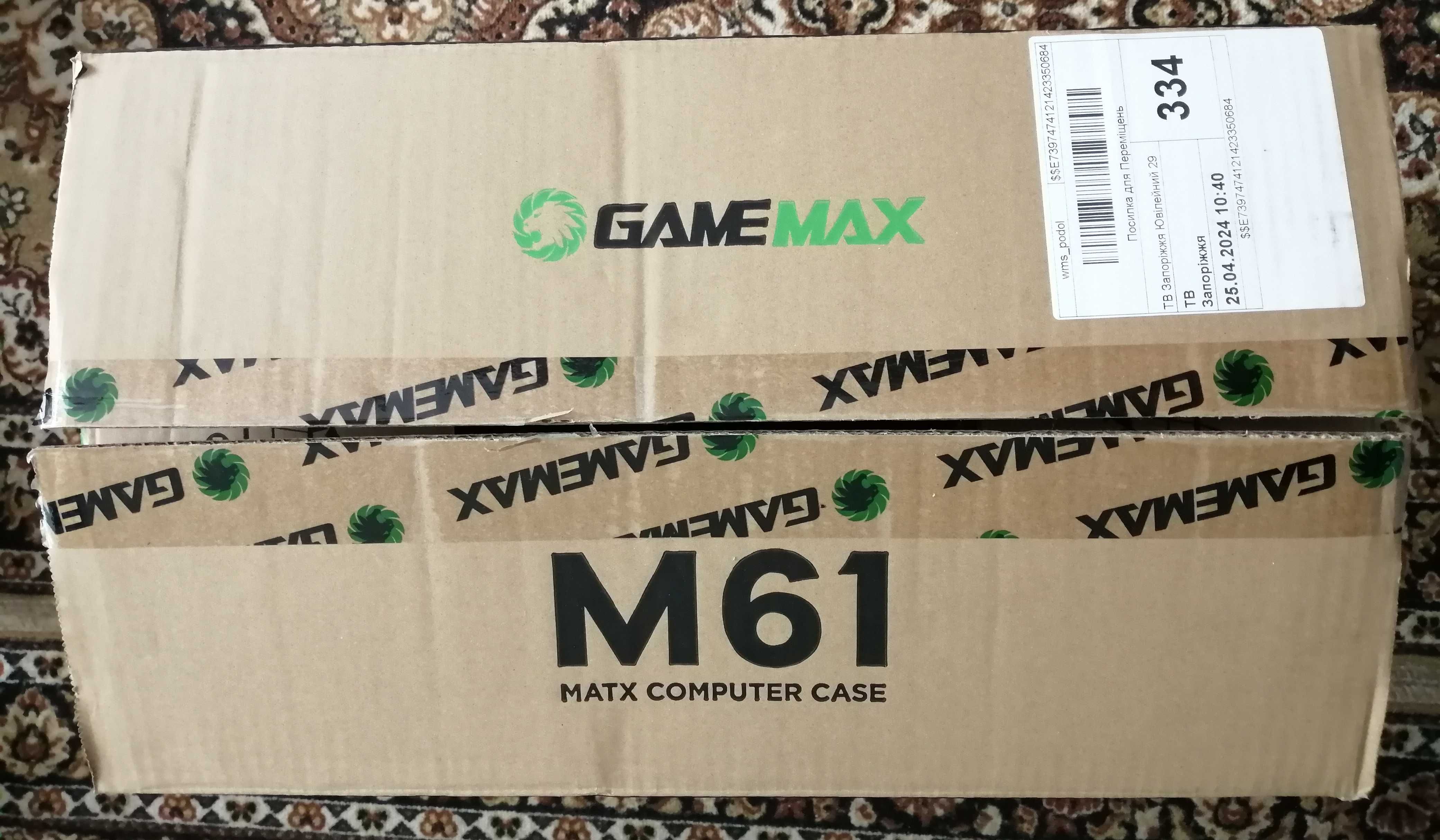 Корпус компьютерный GameMax M61 Black новый