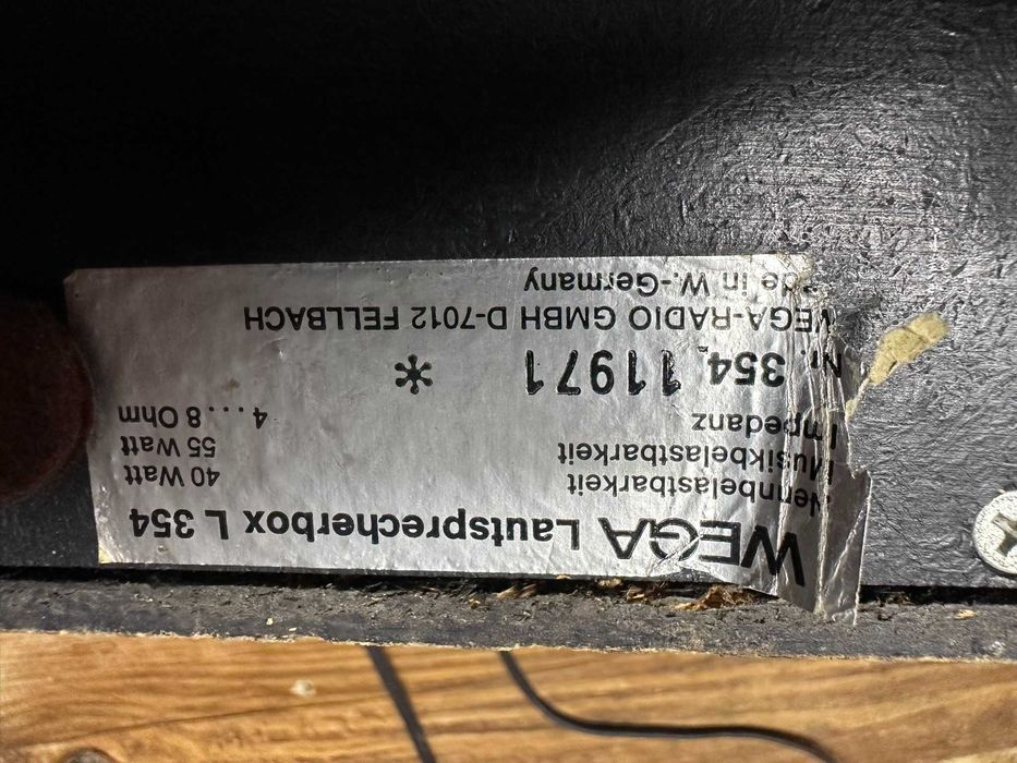 Kolumny głośnikowe Wega L 354