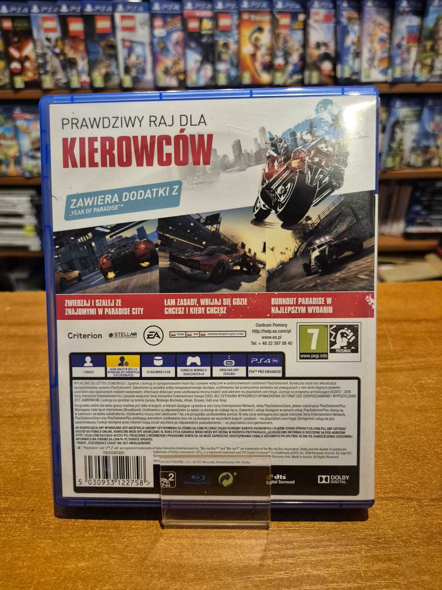 Gra Burnout Paradise Remastered PS4 PL / Poznań / Sklep / Wymiana /