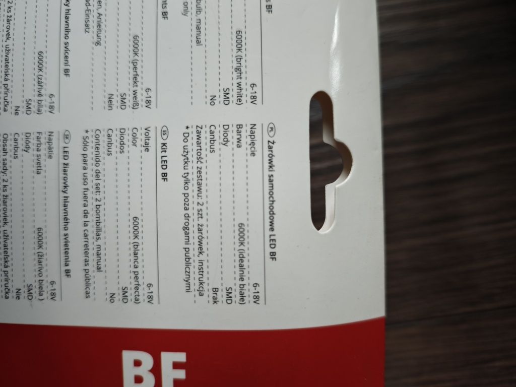 Żarówki samochodowe LED 24V i 12V różne rodzaje
