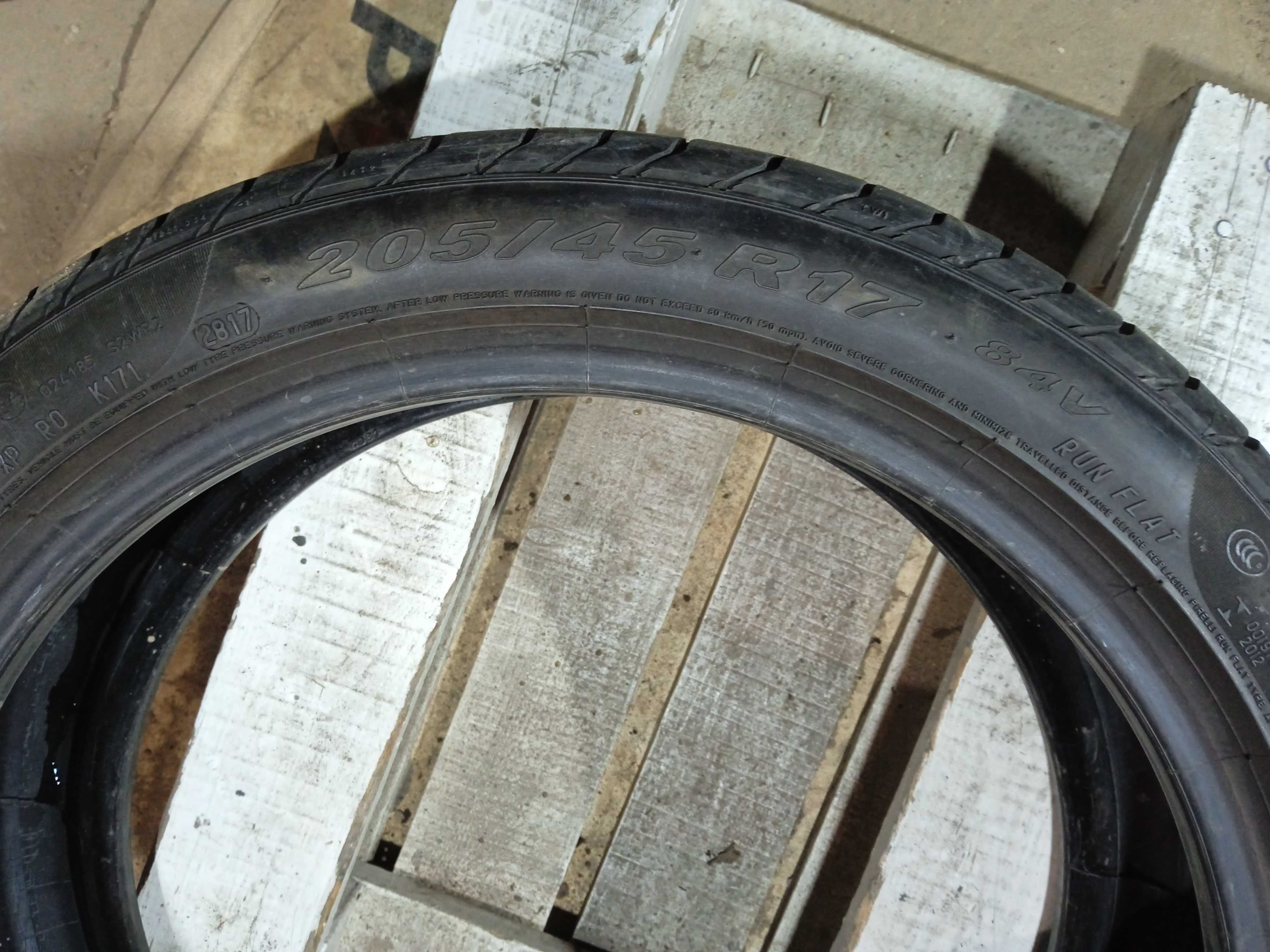 Літо 205/45 R17 pirelli p zero rft, ціна за пару 2400 грн