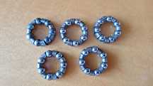 Wianek, koszyk kulek łożyskowych Romet 7x5,56mm 5 sztuk. Oryginał PRL.
