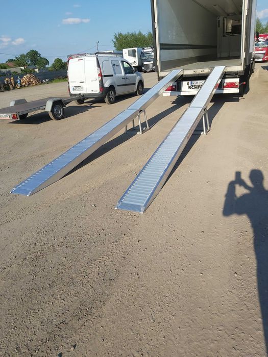 ALTRAP najazdy aluminiowe 3,5m 2,95t 2100 zł komplet Certyfikat