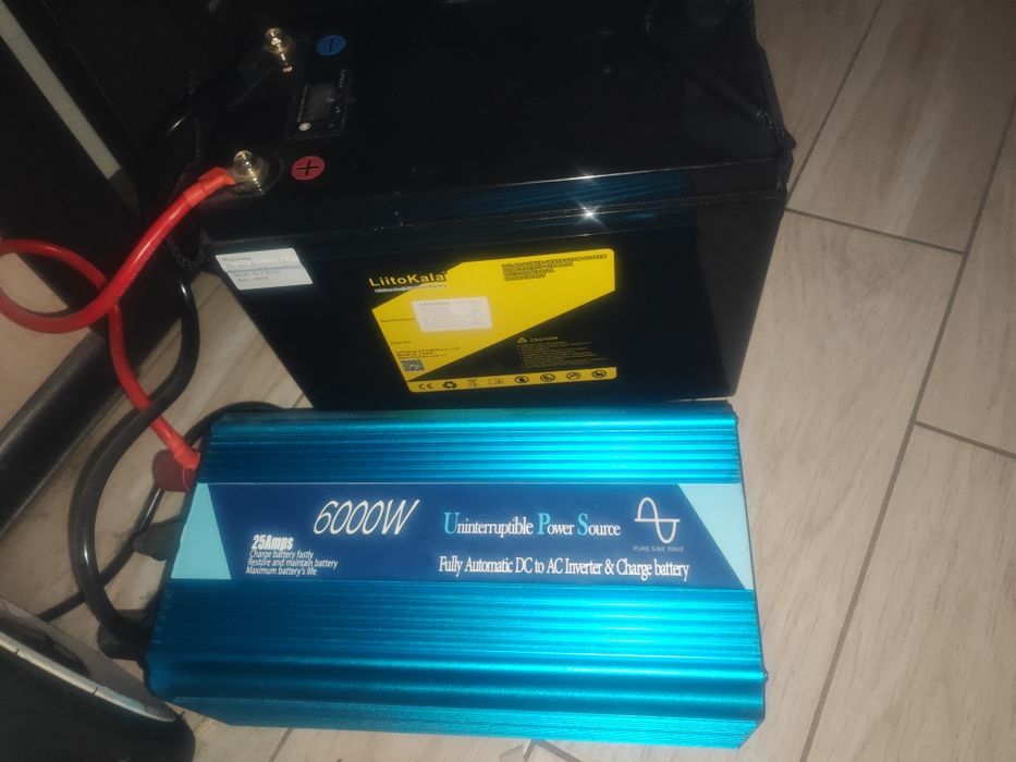 Продам АКБ lifepo4 24v 100w и инвертор