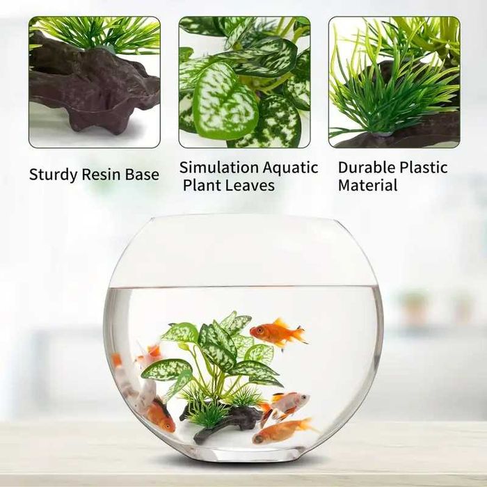 Plantas artificiais para Aquários e Terrários