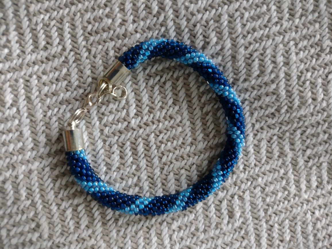 Bransoletki handmade koraliki na szydełku