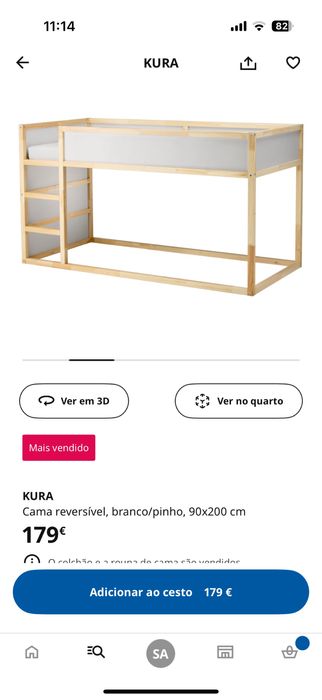 Cama ikea kura.