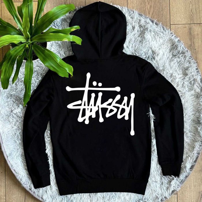 Basic / STUSSY Кофта черная / XS S M L XL / Стусси Худи Зипка