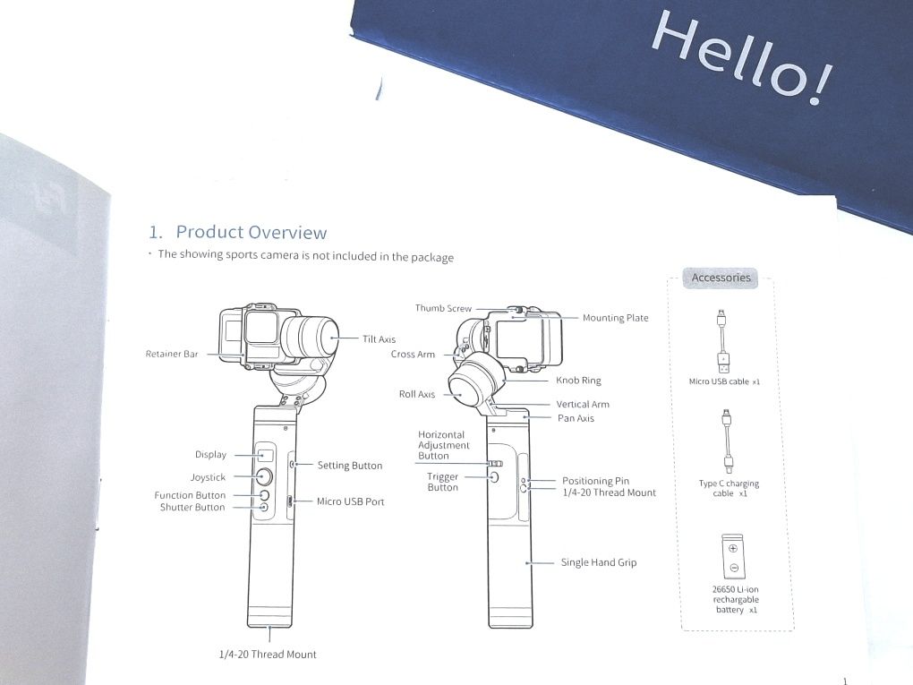 Feiyutech G6 3-Axis Stabilazed Handheld Gimbal