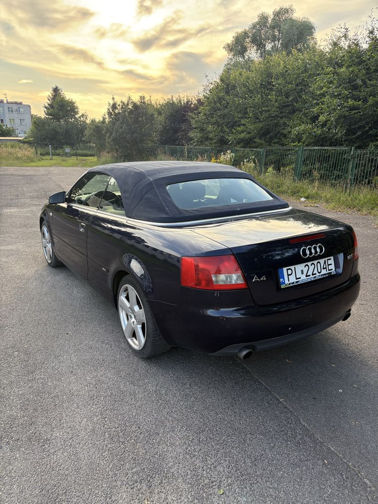 Audi A4 B7 1.8T kabrio. S-line automat Najbogatsza wersja
