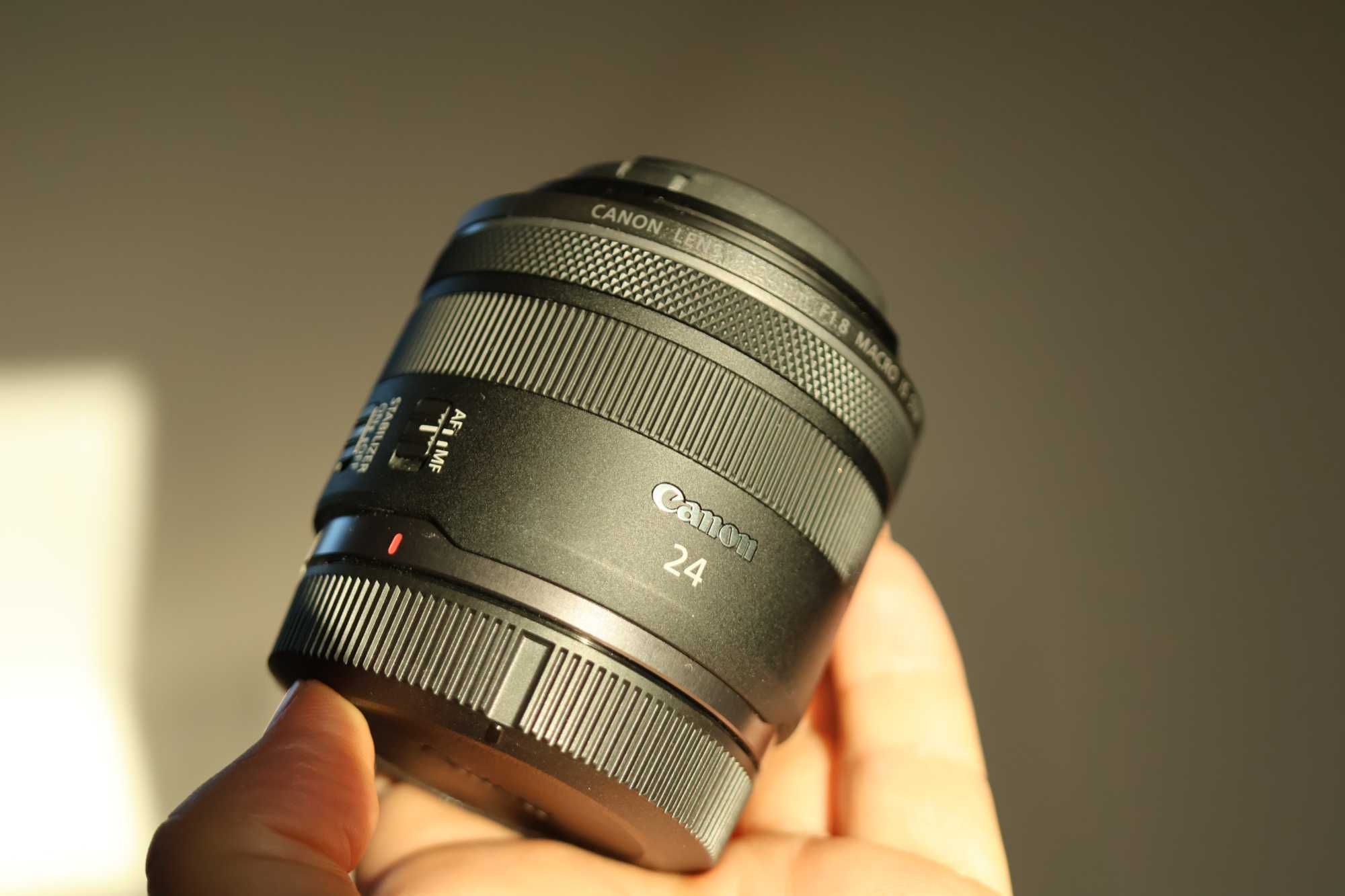 Canon 24 mm 1.8 Macro IS STM RF stan jak NOWY!!!