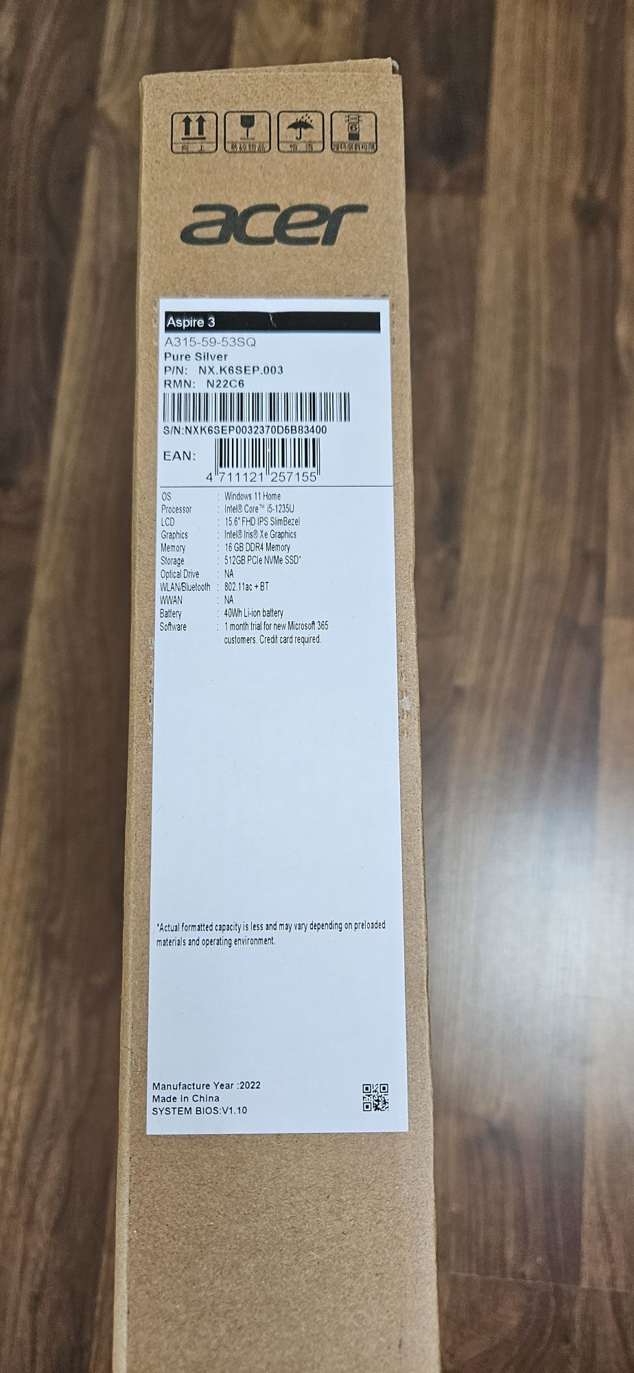 Notebook Acer Aspire3