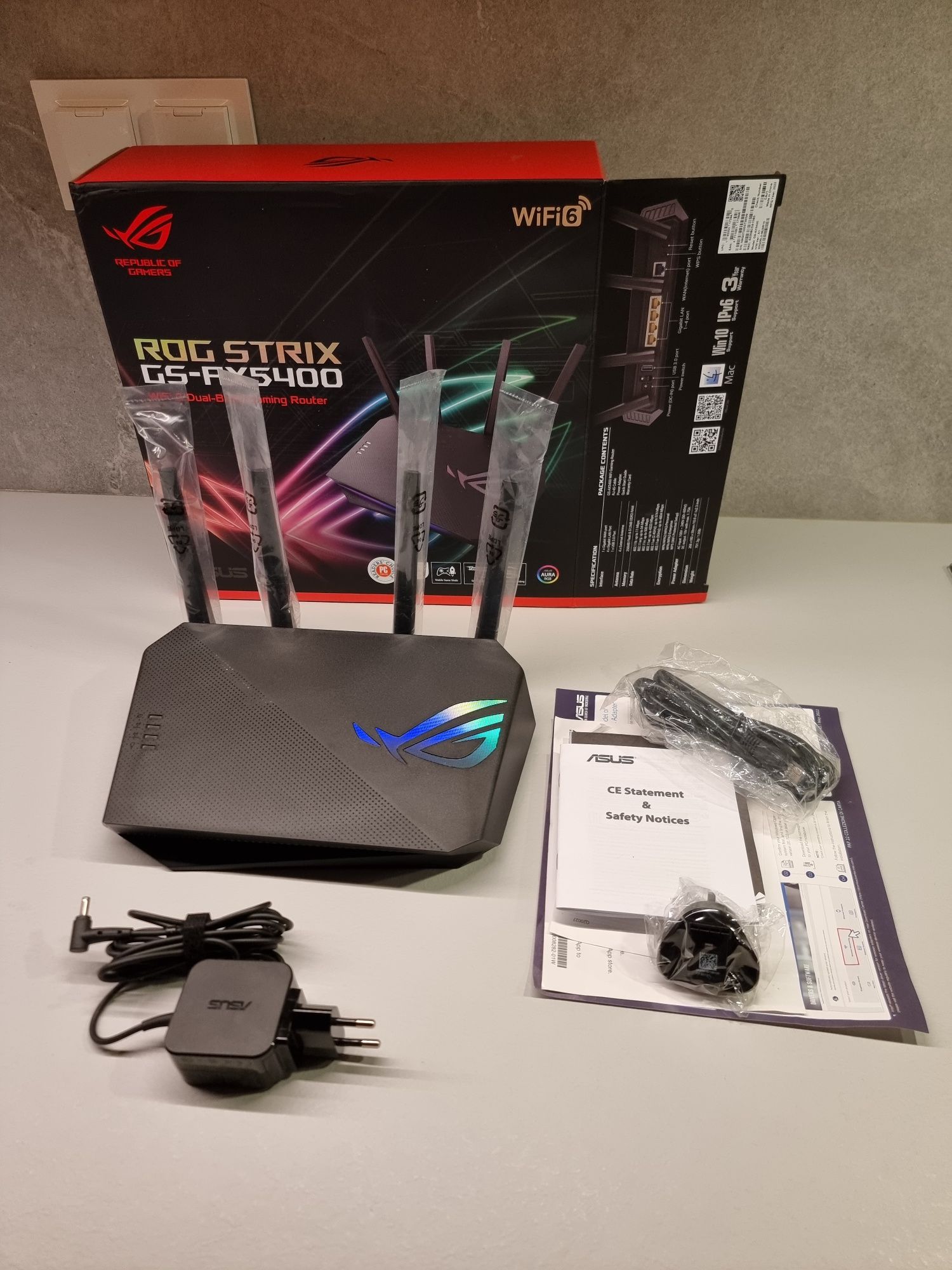 ASUS ROG STRIX GS-AX5400 Router 2.4 GHz 5 GHz 5G