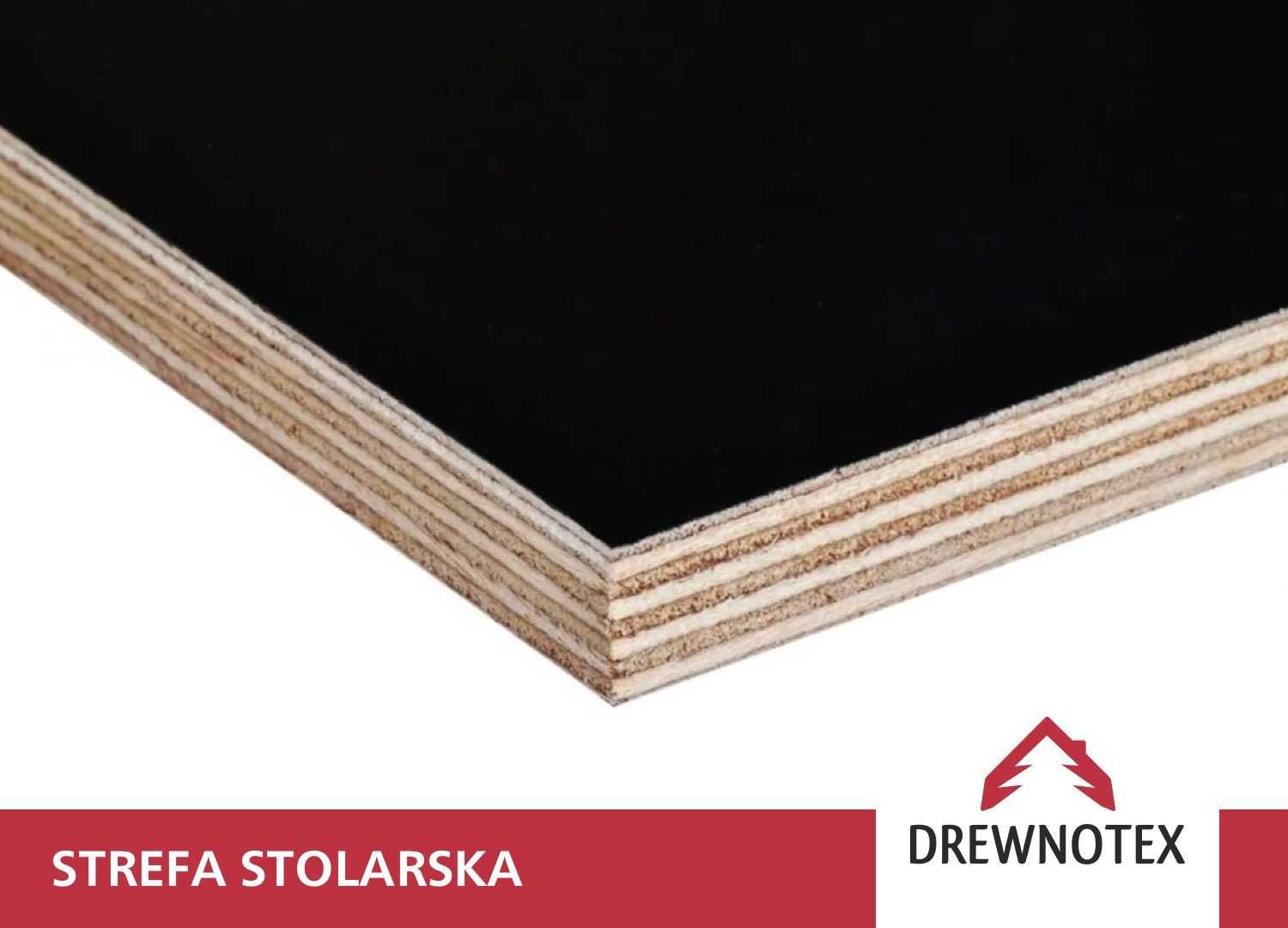 Sklejka topolowa SZALUNKOWA 1250x2500 lub na wymiar czarna