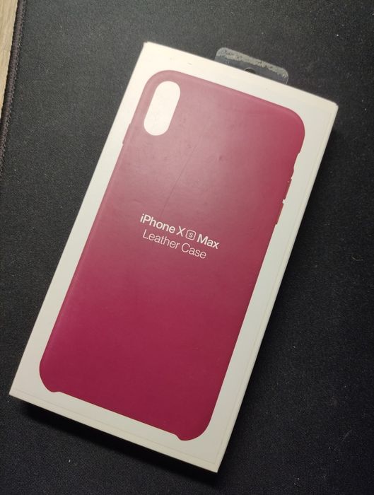 Чехол iPhone XS Max кожаный