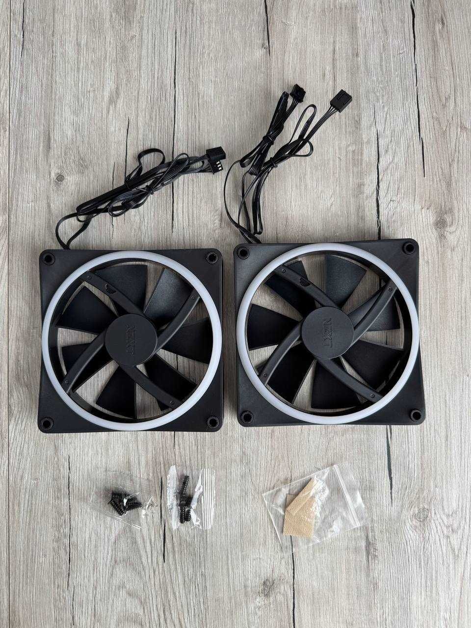 Двосторонні RGB вентилятори NZXT F140 (‎RF-D14DF-B1) 2 × 140mm