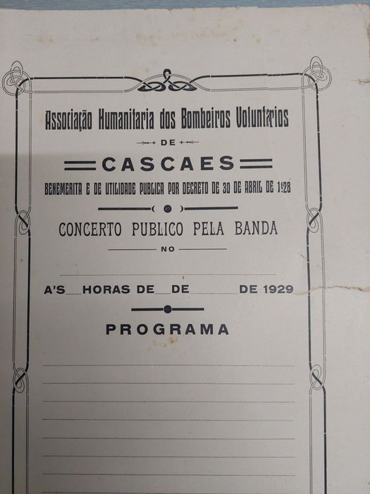 Bombeiros voluntários Cascais Cascais 1929