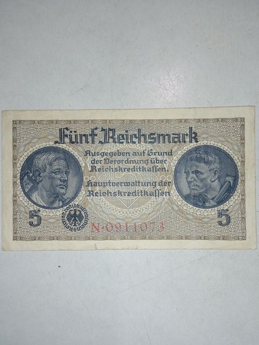 5 рейхсмарок 1940г.