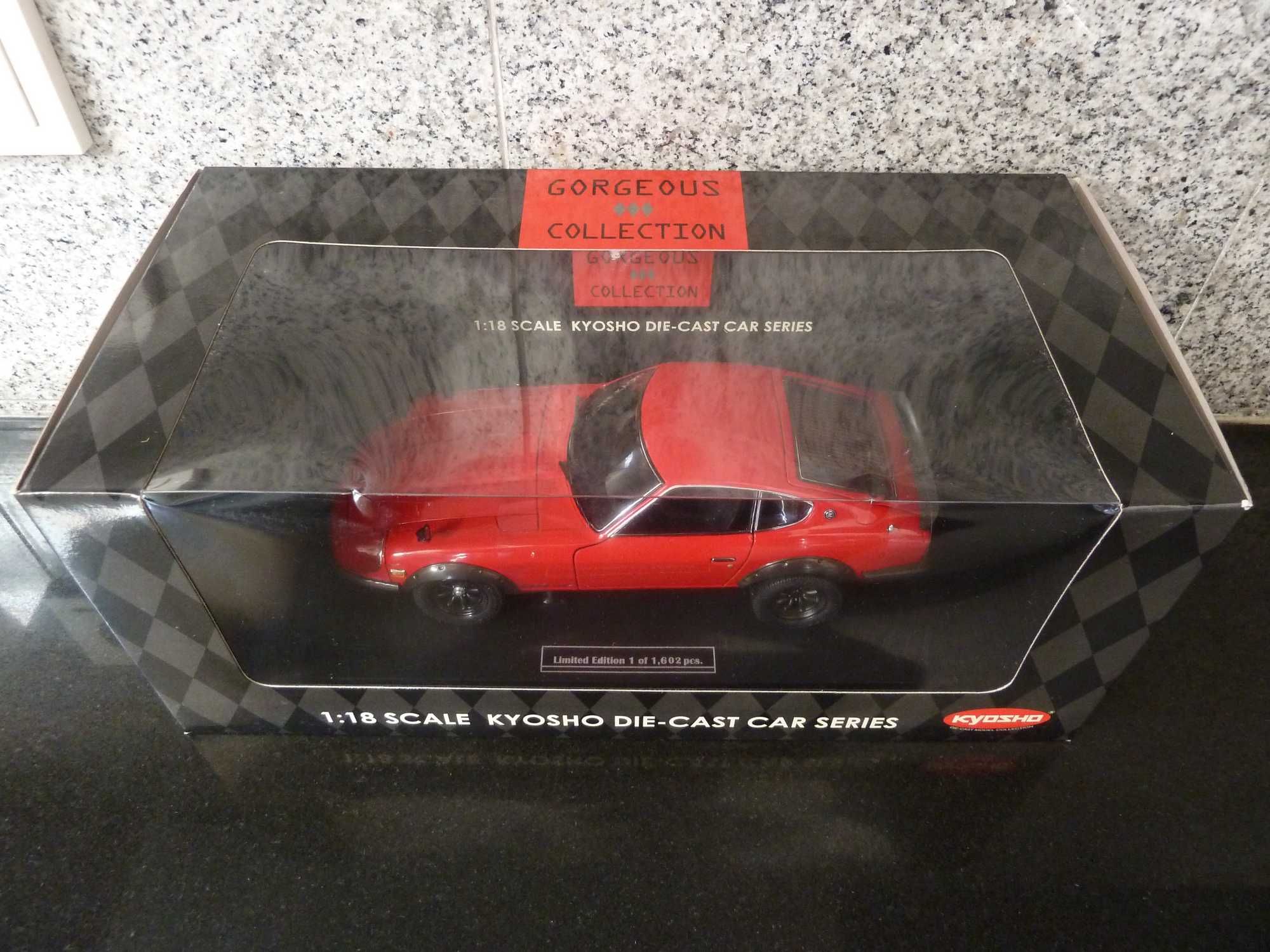 1:18 Kyosho, Nissan Fairlady 240 ZG 1971, AutoArt Minichamps