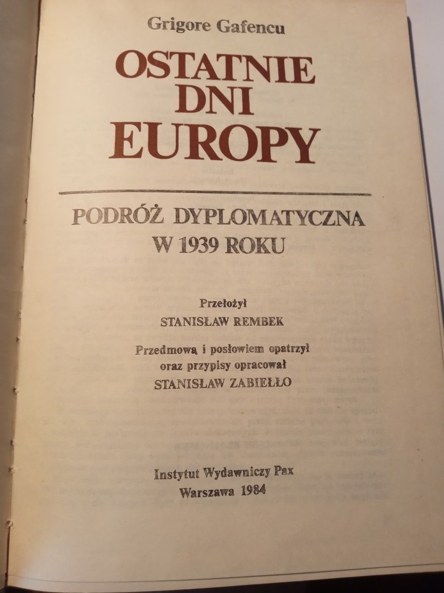 Ostatnie dni Europy
