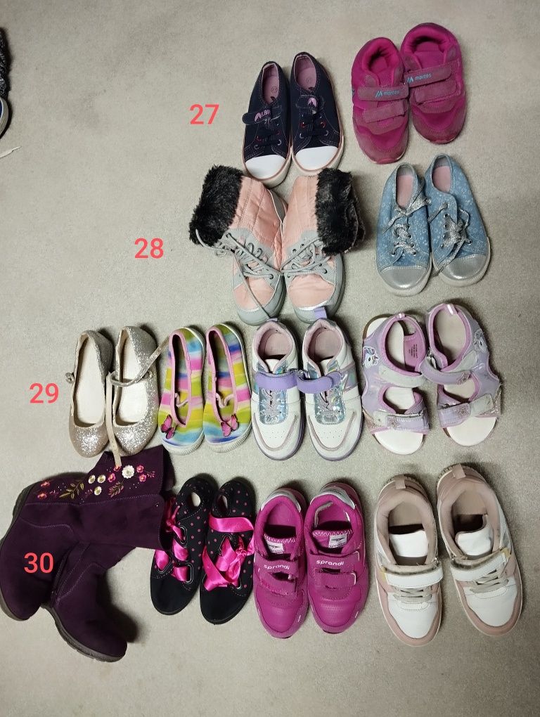 Buty dziewczęce 27-30