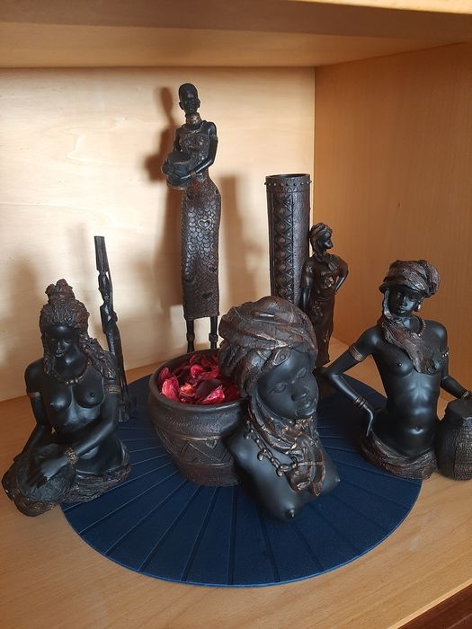 Conjunto de mulheres africanas