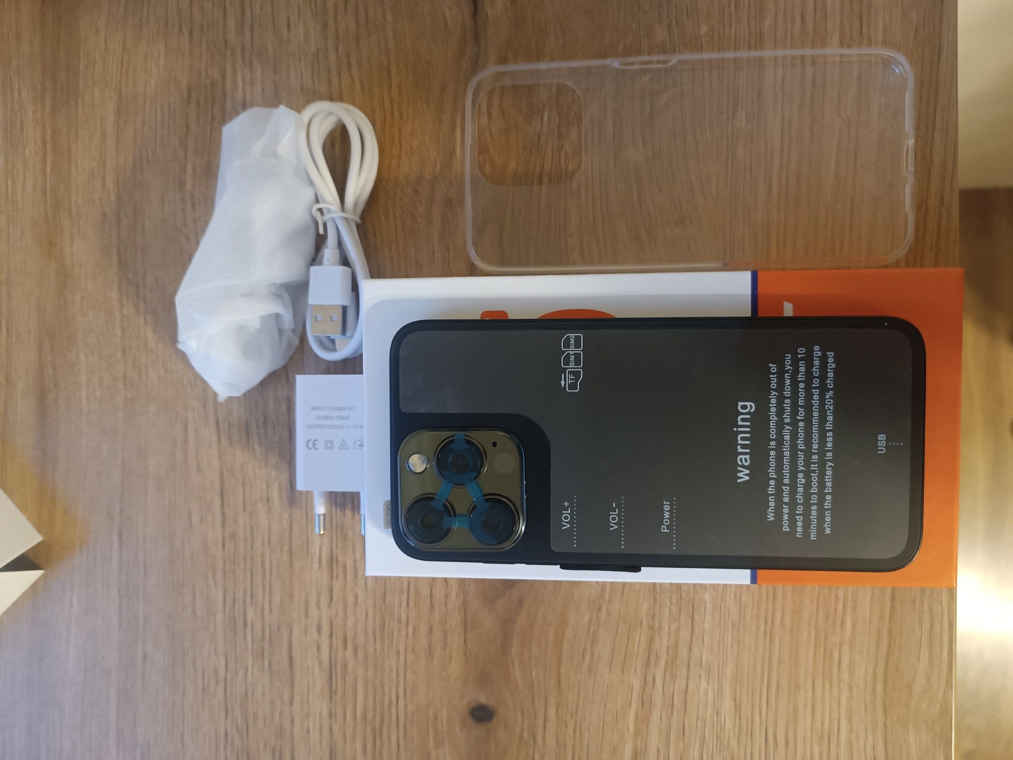Nowy smartfon I16 pro max 7.3 cala 8/512GB wysyłka zestaw jak iphone