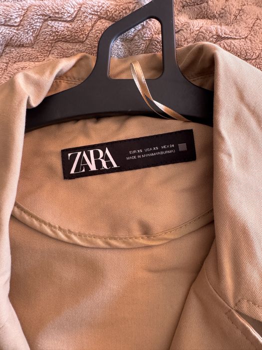 укороченный тренч Zara
