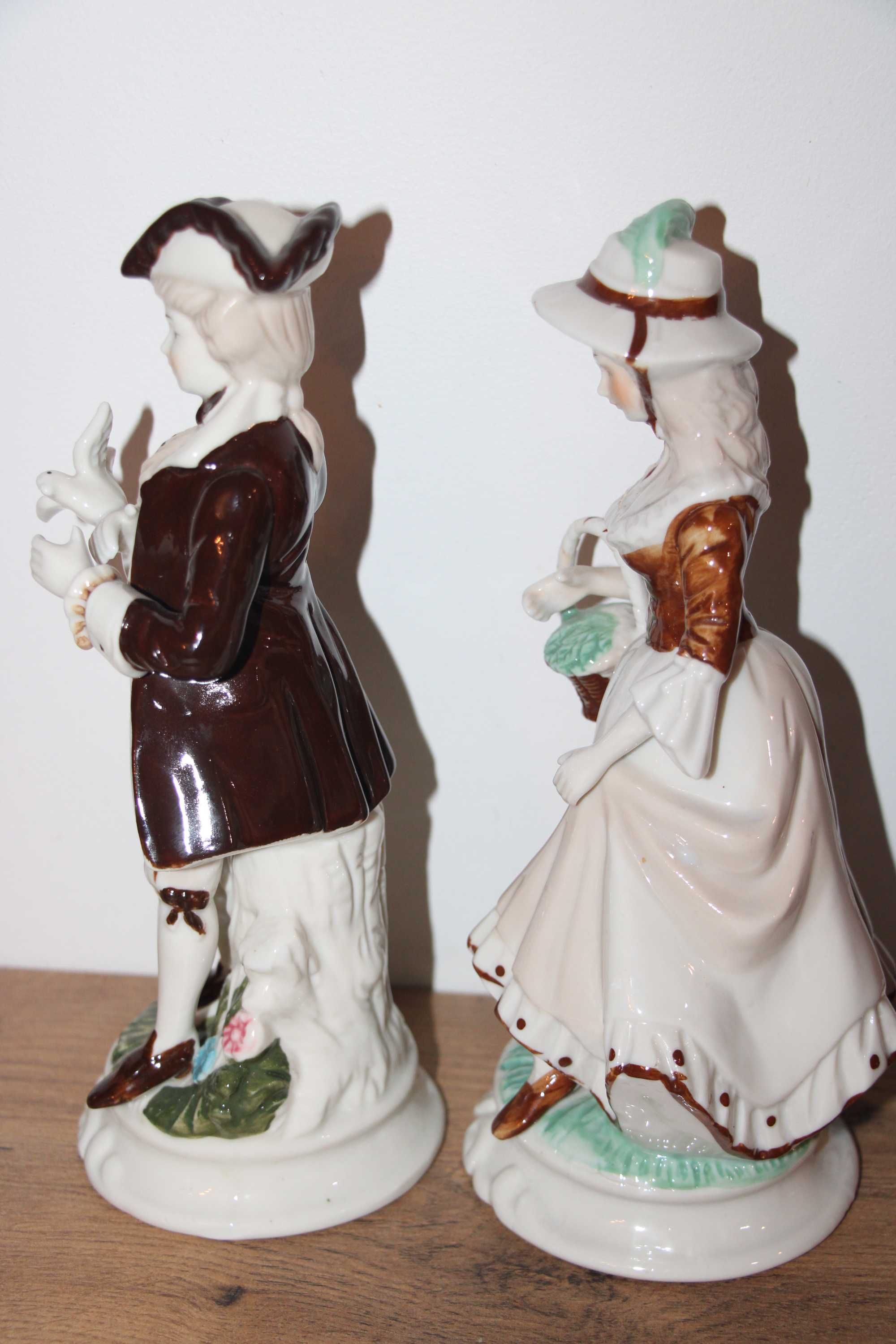 Figurki porcelana para Petra Prasent stare w super stanie 23cm