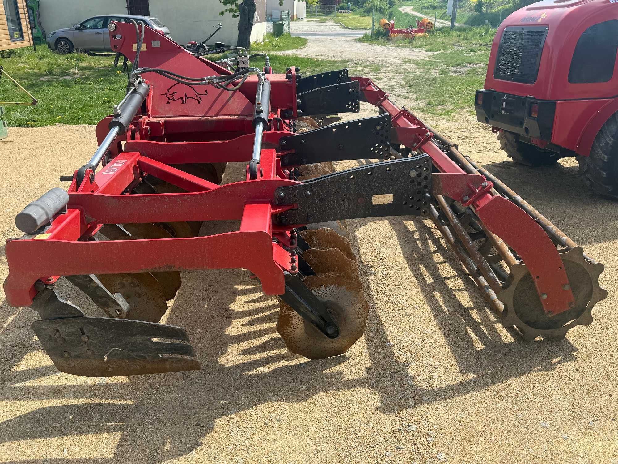 Brona talerzowa 4,0 m hyd. składana + dodatkowe wały ceownikowe